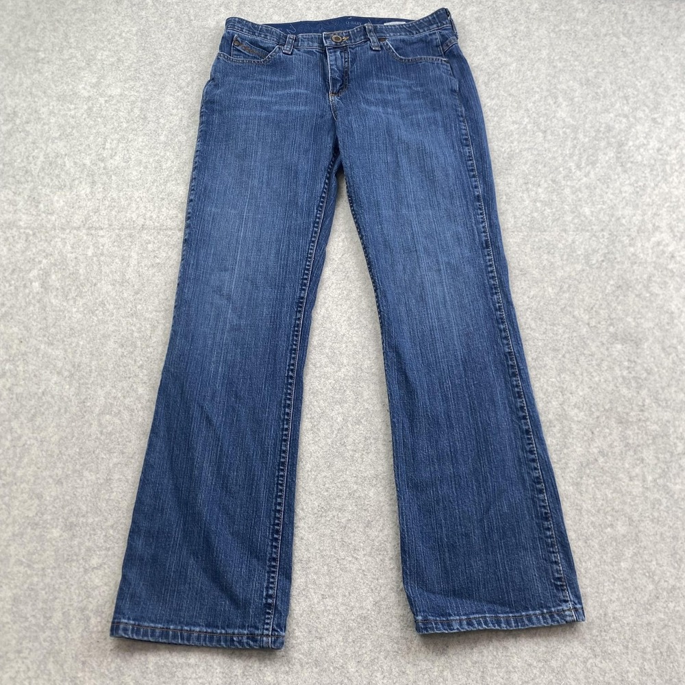Wrangler Q-Baby Bootcut Jeans Juniors 9/10 X 32 (32x30) Blue Wash Stretch Denim